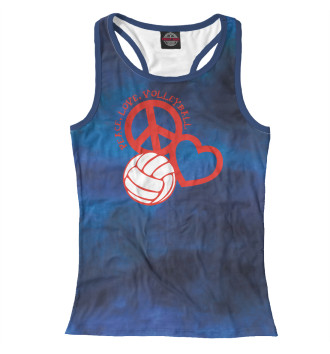 Женская Борцовка Peace-Love-Volleyball
