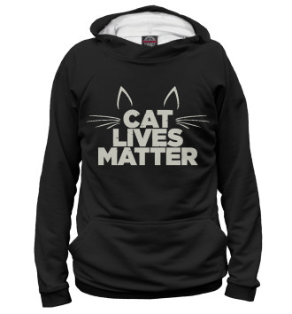 Женское Худи Cat Lives Matter