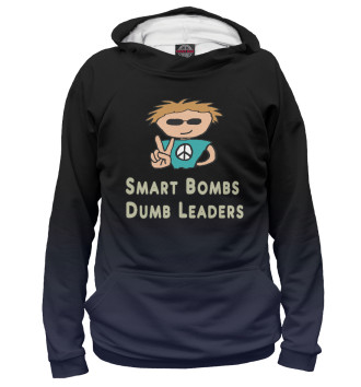 Худи для мальчиков Smart Bombs Dumb Leders