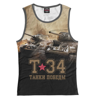 Майка для девочек Танки Победы Т-34