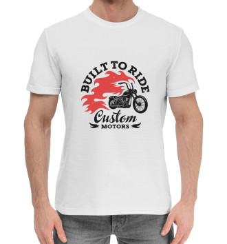Хлопковая футболка CUSTOM MOTORS