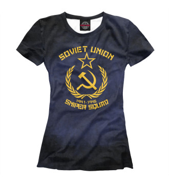 Женская Футболка Soviet Union Sniper Squad