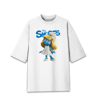 Женская Хлопковая футболка оверсайз The Smurfs