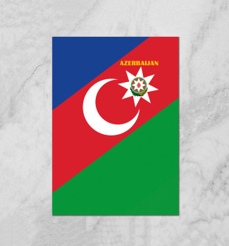  Azerbaijan - герб и флаг