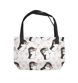 Пляжная сумка Пингвины