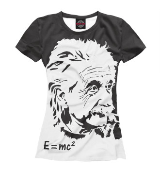 Женская Футболка Альберт Эйнштейн / Albert Einstein
