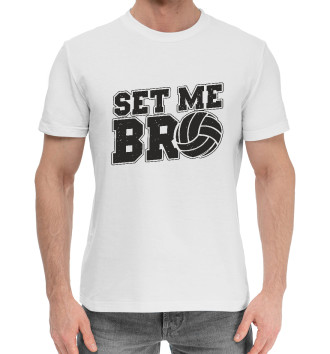 Мужская Хлопковая футболка Set Me Bro