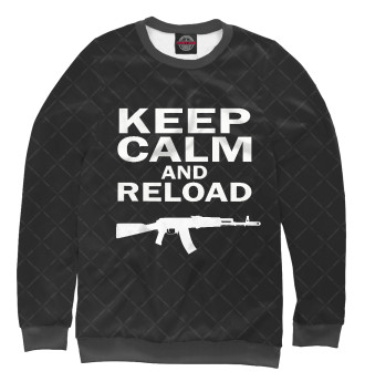 Свитшот для девочек Keep calm and reload