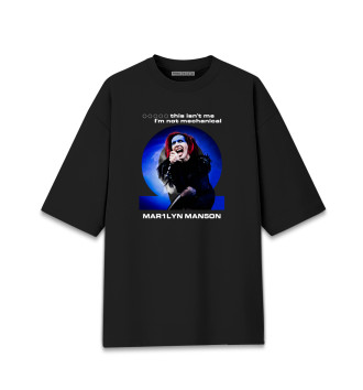 Хлопковая футболка оверсайз Marilyn Manson Omega