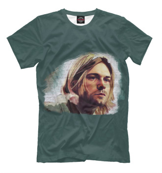 Мужская Футболка Kurt Cobain