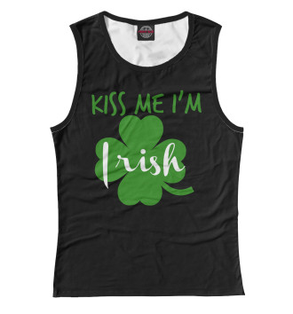 Майка для девочек Kiss me I'm Irish
