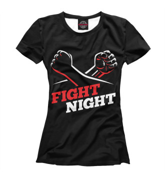 Женская Футболка Fight night