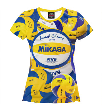 Женская Футболка Beach volleyball (Mikasa)