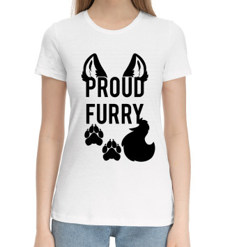 Хлопковая футболка Proud Furry
