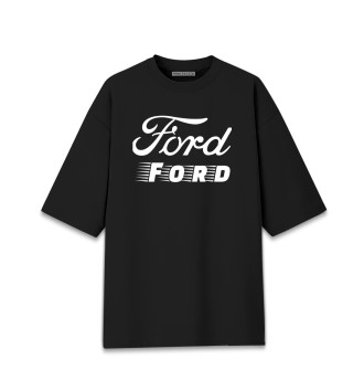 Женская Хлопковая футболка оверсайз Ford | Ford