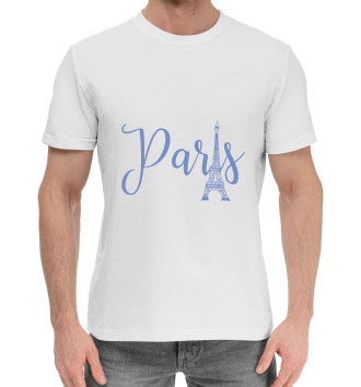 Мужская Хлопковая футболка Париж