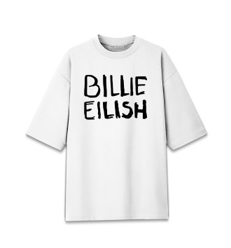 Хлопковая футболка оверсайз Billie Eilish