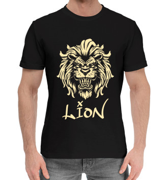 Мужская Хлопковая футболка Lion#2