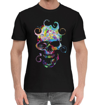 Мужская Хлопковая футболка Vanguard skull