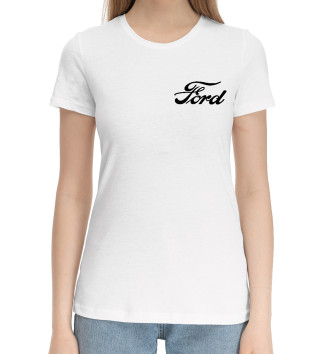 Женская Хлопковая футболка Ford