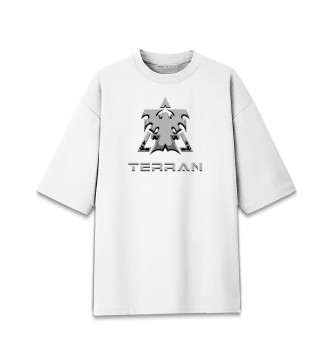 Хлопковая футболка оверсайз StarCraft II Terran