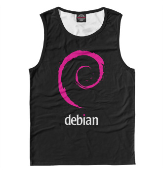 Мужская Майка Debian Linux