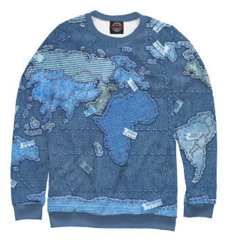 Свитшот для мальчиков Карта мира