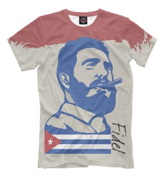 Мужская Футболка Фидель Кастро - Куба