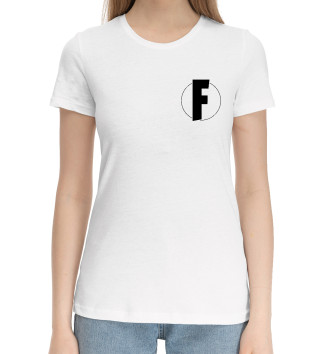 Женская Хлопковая футболка Fortnite