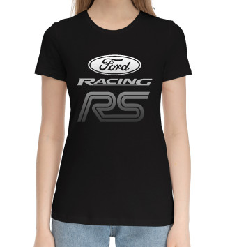 Женская Хлопковая футболка Ford Racing