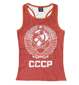Женская Борцовка Герб СССР на красном фоне