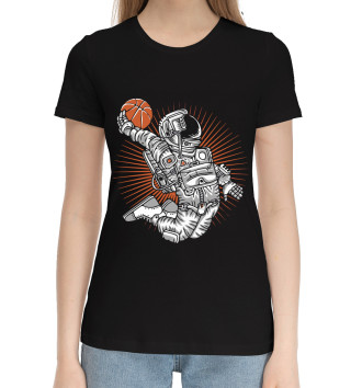 Хлопковая футболка Space basketball