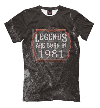 Футболка Legends Are Born In 1981