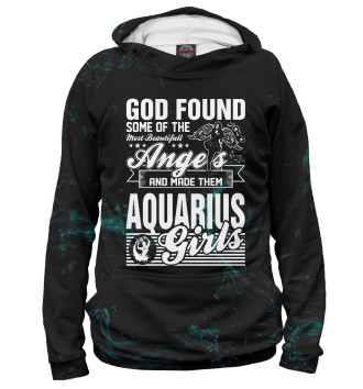 Худи для девочек God Found Angels Aquarius