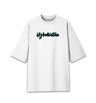 Хлопковая футболка оверсайз Узбекистан