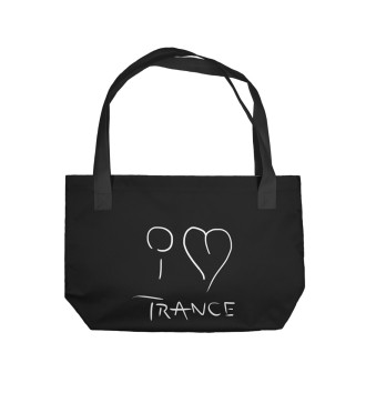 Пляжная сумка I love trance