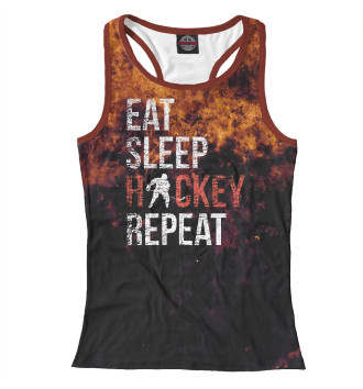 Женская Борцовка Eat Sleep Hockey Repeat