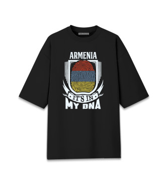 Хлопковая футболка оверсайз Армения в ДНК