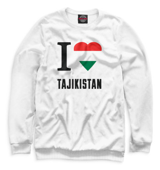 Женский Свитшот I love Tajikistan