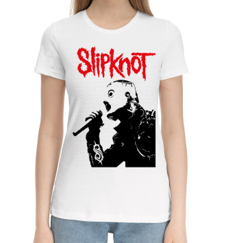 Женская Хлопковая футболка Slipknot