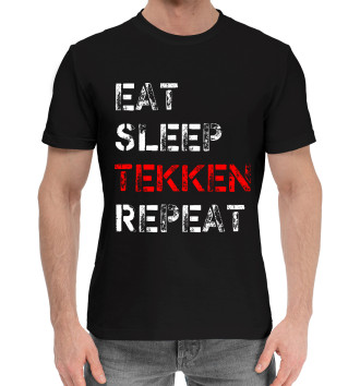 Хлопковая футболка Eat Sleep Tekken Repeat