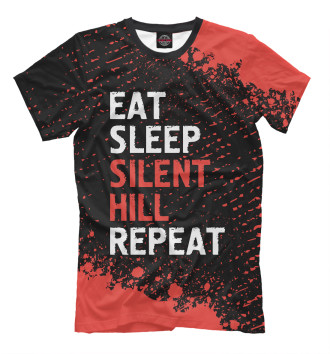 Футболка для мальчиков Eat Sleep Silent Hill Repeat
