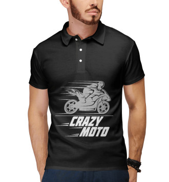 Мужское Поло Crazy Moto