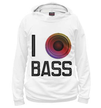 Худи для девочек I love Bass