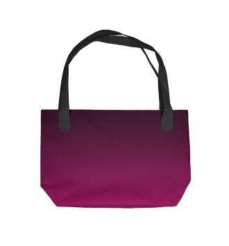 Пляжная сумка Градиент Розовый в Черный