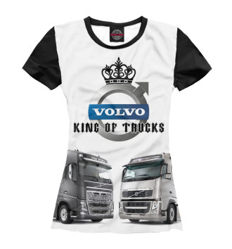 Футболка для девочек VOLVO - король грузовиков