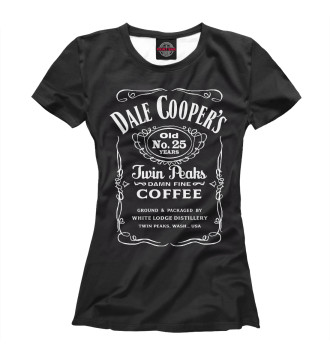 Женская Футболка Dale Cooper Whiskey
