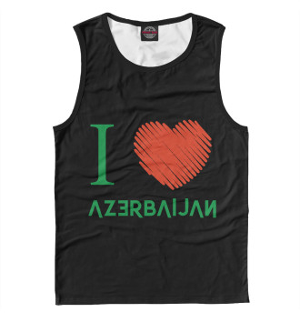 Мужская Майка Love Azerbaijan