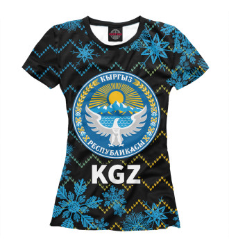 Футболка для девочек Киргизия - Snow