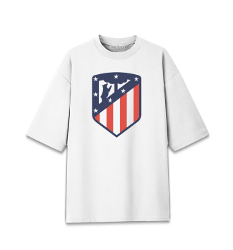 Женская Хлопковая футболка оверсайз Atletico Madrid
